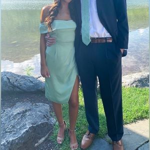 NBD - XS pastel sage midi dress